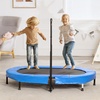 image:imageVEVOR 5FT Trampoline 505556  35 for IndoorOutdoor use for Toddlers Foldable Mini Baby with Foam Handle Recreational Birthday GiftBlue
