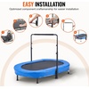 image:imageVEVOR 5FT Trampoline 505556  35 for IndoorOutdoor use for Toddlers Foldable Mini Baby with Foam Handle Recreational Birthday GiftBlue