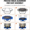image:imageVEVOR 5FT Trampoline 505556  35 for IndoorOutdoor use for Toddlers Foldable Mini Baby with Foam Handle Recreational Birthday GiftMultiColor