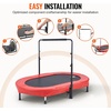 image:imageVEVOR 5FT Trampoline 505556  35 for IndoorOutdoor use for Toddlers Foldable Mini Baby with Foam Handle Recreational Birthday GiftRed