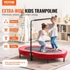 image:imageVEVOR 5FT Trampoline 505556  35 for IndoorOutdoor use for Toddlers Foldable Mini Baby with Foam Handle Recreational Birthday GiftRed