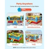 image:imageVEVOR Inflatable Bounce House 147 x 138 x 68 ft Jumping Bouncy Castle Inflatable Jumper for Kids with Slide Basketball Hoop Target Game amp Jumping Area Jumpings House Holds 34 Kids Ages 38Light Blue