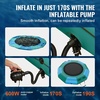 image:imageVEVOR Inflatable Water Bouncer 10ft Recreational Water Trampoline Portable Bounce Swim Platform with 3Step Ladder amp Electric Air Pump Lake Water Sports Kids Adults Floating Rebounder for Pool