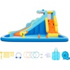 image:imageVEVOR Inflatable Water Slide Bounce House with Blower Compact 5in1 Kids Bouncy Castle with Slide Splash Pool Climbing Wall Basketball Hoop amp Bounce Area for KidsCrocodile Theme