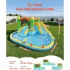 image:imageVEVOR Inflatable Water Slide Bounce House with Blower Compact 5in1 Kids Bouncy Castle with Slide Splash Pool Climbing Wall Basketball Hoop amp Bounce Area for KidsCastle Theme