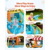 image:imageVEVOR Inflatable Water Slide Bounce House with Blower Compact 5in1 Kids Bouncy Castle with Slide Splash Pool Climbing Wall Basketball Hoop amp Bounce Area for KidsConvenience Store Theme