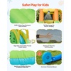 image:imageVEVOR Inflatable Water Slide Bounce House with Blower Compact 5in1 Kids Bouncy Castle with Slide Splash Pool Climbing Wall Basketball Hoop amp Bounce Area for KidsDouble Climbing Waterfall