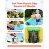 image:imageVEVOR Inflatable Water Slide Bounce House with Blower Compact 5in1 Kids Bouncy Castle with Slide Splash Pool Climbing Wall Basketball Hoop amp Bounce Area for KidsConvenience Store Theme