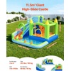 image:imageVEVOR Inflatable Water Slide Bounce House with Blower Compact 5in1 Kids Bouncy Castle with Slide Splash Pool Climbing Wall Basketball Hoop amp Bounce Area for KidsToy Park