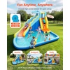 image:imageVEVOR Inflatable Water Slide Bounce House with Blower Compact 5in1 Kids Bouncy Castle with Slide Splash Pool Climbing Wall Basketball Hoop amp Bounce Area for KidsCrocodile Theme