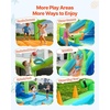 image:imageVEVOR Inflatable Water Slide Bounce House with Blower Compact 5in1 Kids Bouncy Castle with Slide Splash Pool Climbing Wall Basketball Hoop amp Bounce Area for KidsToy Park