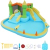 image:imageVEVOR Inflatable Water Slide Bounce House with Blower Compact 5in1 Kids Bouncy Castle with Slide Splash Pool Climbing Wall Basketball Hoop amp Bounce Area for KidsCastle Theme
