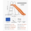 image:imageVEVOR Water Slide 55ft Outdoor Pool Wave Slidefor Kids Free Standing Waterslide with 65ft Ground Tarp Built in Adjustable Sprinkler Metal Plastic Playground Equipment Platform for Backyard Fun55 Ft