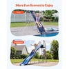image:imageVEVOR Water Slide 55ft Outdoor Pool Wave Slidefor Kids Free Standing Waterslide with 65ft Ground Tarp Built in Adjustable Sprinkler Metal Plastic Playground Equipment Platform for Backyard Fun10 Ft Straight Slide