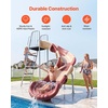 image:imageVEVOR Water Slide 55ft Outdoor Pool Wave Slidefor Kids Free Standing Waterslide with 65ft Ground Tarp Built in Adjustable Sprinkler Metal Plastic Playground Equipment Platform for Backyard Fun10 Ft Curved Slide