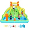 image:imageVEVOR Inflatable Water Slide Bounce House with Blower Compact 5in1 Kids Bouncy Castle with Slide Splash Pool Climbing Wall Basketball Hoop amp Bounce Area for KidsDouble Climbing Waterfall