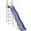 image:imageVEVOR Water Slide 55ft Outdoor Pool Wave Slidefor Kids Free Standing Waterslide with 65ft Ground Tarp Built in Adjustable Sprinkler Metal Plastic Playground Equipment Platform for Backyard Fun10 Ft Straight Slide