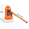 image:imageHappybuy Hydraulic Bottle Jack 20 Ton Capacity 7514 Inch Adjustable Height AllWelded Construction with 3Section Handle for Cars Trucks RVs and Industrial Use