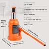image:imageHappybuy Hydraulic Bottle Jack 20 Ton Capacity 7514 Inch Adjustable Height AllWelded Construction with 3Section Handle for Cars Trucks RVs and Industrial Use