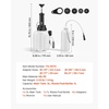 image:imageVEVOR Brake Bleeder Kit 3L Manual Brake Fluid Bleeding Kit with 1L Waste Bottle amp 5 Master Cylinder Adapters OnePerson Professional Brake Fluid Pressure Bleeder for Most Vehicleswith 4pcs Adapters