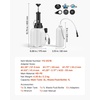 image:imageVEVOR Brake Bleeder Kit 3L Manual Brake Fluid Bleeding Kit with 1L Waste Bottle amp 5 Master Cylinder Adapters OnePerson Professional Brake Fluid Pressure Bleeder for Most Vehicleswith 5pcs Adapters