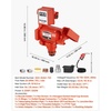 image:imageVEVOR Fuel Transfer Pump 110V 15 GPM 57 Lmin AC Electric Oil Transfer Pump with Auto ShutOff Fuel Nozzle amp Discharge Hose High Flow Kit for Gasoline Diesel Kerosene Biodiesel Ethanol Blends110V 20GPM with Meter