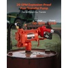 image:imageVEVOR Fuel Transfer Pump 110V 15 GPM 57 Lmin AC Electric Oil Transfer Pump with Auto ShutOff Fuel Nozzle amp Discharge Hose High Flow Kit for Gasoline Diesel Kerosene Biodiesel Ethanol Blends110V 20GPM with Accessories