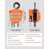 image:imageVEVOR Hand Chain Hoist 3 Ton 6600 lbs Capacity Manual Chain Block with Upgrade G80 Galvanized Chain 10 ft Lifting Height Heavy Duty Pulley Hoist for Garage Warehouse Automotive Machinery Orange12T 10FT