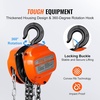 image:imageVEVOR Hand Chain Hoist 3 Ton 6600 lbs Capacity Manual Chain Block with Upgrade G80 Galvanized Chain 10 ft Lifting Height Heavy Duty Pulley Hoist for Garage Warehouse Automotive Machinery Orange1T 20FT