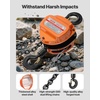 image:imageVEVOR Hand Chain Hoist 3 Ton 6600 lbs Capacity Manual Chain Block with Upgrade G80 Galvanized Chain 10 ft Lifting Height Heavy Duty Pulley Hoist for Garage Warehouse Automotive Machinery Orange12T 10FT