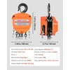 image:imageVEVOR Hand Chain Hoist 3 Ton 6600 lbs Capacity Manual Chain Block with Upgrade G80 Galvanized Chain 10 ft Lifting Height Heavy Duty Pulley Hoist for Garage Warehouse Automotive Machinery Orange3T 10FT