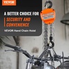image:imageVEVOR Hand Chain Hoist 3 Ton 6600 lbs Capacity Manual Chain Block with Upgrade G80 Galvanized Chain 10 ft Lifting Height Heavy Duty Pulley Hoist for Garage Warehouse Automotive Machinery Orange1T 20FT