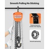 image:imageVEVOR Hand Chain Hoist 3 Ton 6600 lbs Capacity Manual Chain Block with Upgrade G80 Galvanized Chain 10 ft Lifting Height Heavy Duty Pulley Hoist for Garage Warehouse Automotive Machinery Orange3T 10FT