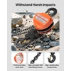 image:imageVEVOR Hand Chain Hoist 3 Ton 6600 lbs Capacity Manual Chain Block with Upgrade G80 Galvanized Chain 10 ft Lifting Height Heavy Duty Pulley Hoist for Garage Warehouse Automotive Machinery Orange3T 20FT
