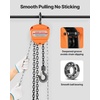 image:imageVEVOR Hand Chain Hoist 3 Ton 6600 lbs Capacity Manual Chain Block with Upgrade G80 Galvanized Chain 10 ft Lifting Height Heavy Duty Pulley Hoist for Garage Warehouse Automotive Machinery Orange12T 10FT
