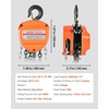 image:imageVEVOR Hand Chain Hoist 3 Ton 6600 lbs Capacity Manual Chain Block with Upgrade G80 Galvanized Chain 10 ft Lifting Height Heavy Duty Pulley Hoist for Garage Warehouse Automotive Machinery Orange3T 20FT