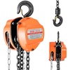 image:imageVEVOR Hand Chain Hoist 3 Ton 6600 lbs Capacity Manual Chain Block with Upgrade G80 Galvanized Chain 10 ft Lifting Height Heavy Duty Pulley Hoist for Garage Warehouse Automotive Machinery Orange12T 10FT