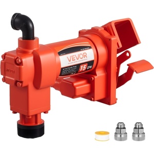 image:imageVEVOR Fuel Transfer Pump 110V 15 GPM 57 Lmin AC Electric Oil Transfer Pump with Auto ShutOff Fuel Nozzle amp Discharge Hose High Flow Kit for Gasoline Diesel Kerosene Biodiesel Ethanol Blends110V 15GPM without Accessories