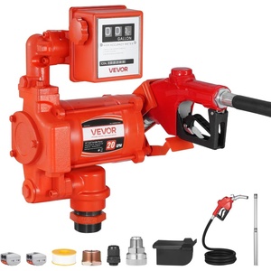 image:imageVEVOR Fuel Transfer Pump 110V 15 GPM 57 Lmin AC Electric Oil Transfer Pump with Auto ShutOff Fuel Nozzle amp Discharge Hose High Flow Kit for Gasoline Diesel Kerosene Biodiesel Ethanol Blends110V 20GPM with Meter