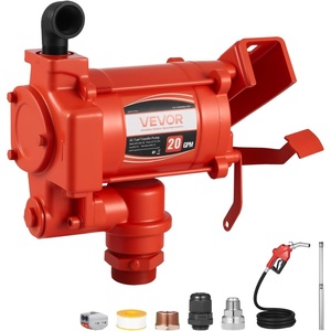 image:imageVEVOR Fuel Transfer Pump 110V 15 GPM 57 Lmin AC Electric Oil Transfer Pump with Auto ShutOff Fuel Nozzle amp Discharge Hose High Flow Kit for Gasoline Diesel Kerosene Biodiesel Ethanol Blends110V 20GPM with Accessories