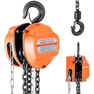 image:imageVEVOR Hand Chain Hoist 3 Ton 6600 lbs Capacity Manual Chain Block with Upgrade G80 Galvanized Chain 10 ft Lifting Height Heavy Duty Pulley Hoist for Garage Warehouse Automotive Machinery Orange12T 10FT