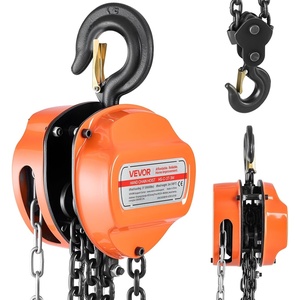 image:imageVEVOR Hand Chain Hoist 3 Ton 6600 lbs Capacity Manual Chain Block with Upgrade G80 Galvanized Chain 10 ft Lifting Height Heavy Duty Pulley Hoist for Garage Warehouse Automotive Machinery Orange3T 10FT
