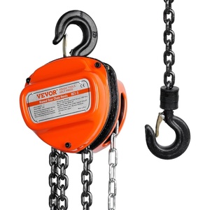 image:imageVEVOR Hand Chain Hoist 3 Ton 6600 lbs Capacity Manual Chain Block with Upgrade G80 Galvanized Chain 10 ft Lifting Height Heavy Duty Pulley Hoist for Garage Warehouse Automotive Machinery Orange1T 20FT
