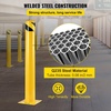 image:imageBestEquip Safety Bollard 3645 Safety Barrier Bollard 412 OD 36 Height Yellow Powder Coat Pipe Steel Safety Barrier with 4 Free Anchor Bolts for TrafficSensitive Area36Hx45D