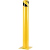 image:imageBestEquip Safety Bollard 3645 Safety Barrier Bollard 412 OD 36 Height Yellow Powder Coat Pipe Steel Safety Barrier with 4 Free Anchor Bolts for TrafficSensitive Area42Hx45D