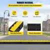image:imageHappybuy 1 Pack of 3Channel Rubber Cable Protector Ramps Heavy Duty 44000Lbs Load Capacity Cable Wire Cord Cover Ramp Speed Bump Driveway Hose Cable Ramp Protective Cover