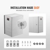 image:imageSteel Electrical Box 16 x 12 x 8 Electrical Enclosure Box 304 Stainless Steel Electronic Equipment Enclosure Box IP65 Weatherproof WallMounted Metal Electrical Enclosure with Mounting Plate20 x 16 x 8