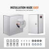 image:imageSteel Electrical Box 16 x 12 x 8 Electrical Enclosure Box 304 Stainless Steel Electronic Equipment Enclosure Box IP65 Weatherproof WallMounted Metal Electrical Enclosure with Mounting Plate12 x 12 x 8