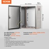 image:imageSteel Electrical Box 16 x 12 x 8 Electrical Enclosure Box 304 Stainless Steel Electronic Equipment Enclosure Box IP65 Weatherproof WallMounted Metal Electrical Enclosure with Mounting Plate20 x 16 x 8