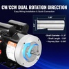 image:imageVEVOR 1 HP Electric Motor 1725RPM Air Compressor Motor CWCCW Rotation 58 inch Shaft Diameter 188inch Shaft Length 41Nm Torque SinglePhase TEFC Cooling 115V230V 56 Frame1